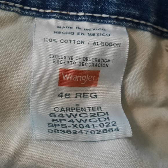 Wrangler work wear carpenter utility denim shorts Med Wash 48 Reg - Picture 3 of 4